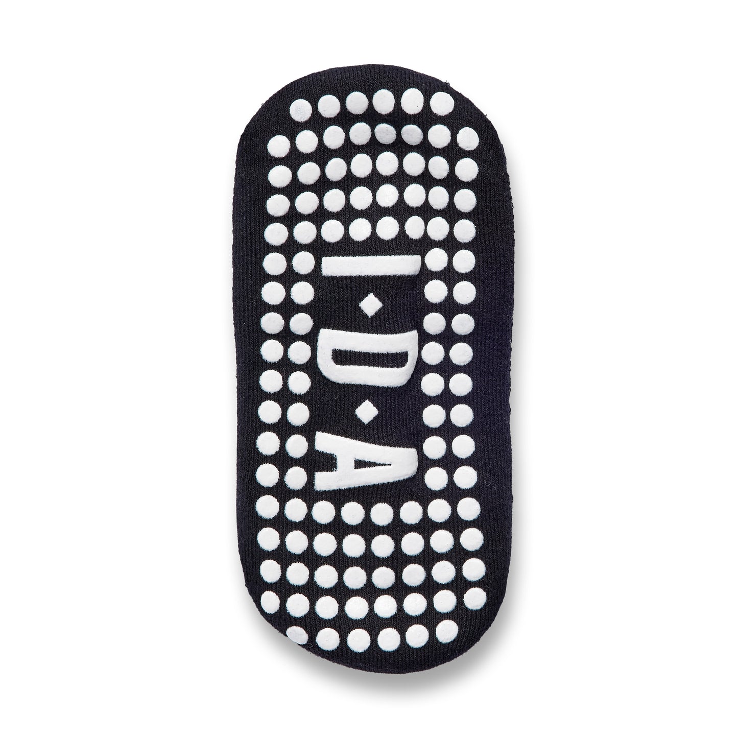 Black grip socks with non-slip sole