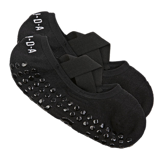 Black ballet socks with grip sole 